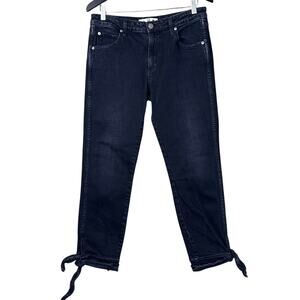 Amo Tie Ankle Jeans Black Magic SZ 29